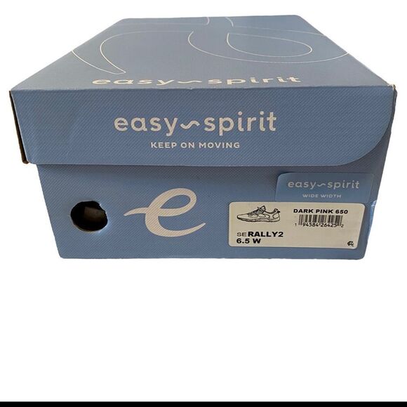 Easy Spirit Wide Width Dark Pink Rally2 Walking Shoes. - Picture 6 of 7
